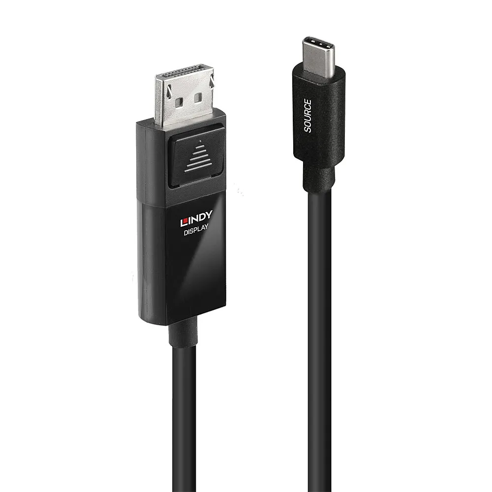 Lindy 43343 Videokabel-Adapter 3 m USB Typ-C DisplayPort Schwarz Lindy 43343 Videokabel-Adapter 3 m USB Typ-C DisplayPort Schwarz