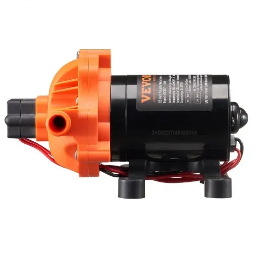VEVOR 12-V-Membranpumpe, 13,25 L/min, 3-Kammer-DC-Wasserpumpe mit automatischem Druckschalter 40–100 PSI einstellbar, 50 PSI, 1/2 Zoll MNPT-Anschluss, für Wohnmobil, Yacht, Imbisswagen, Camper, Marine – Bild 10