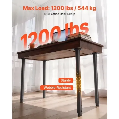 VEVOR Tischbeine 4er-Set, Möbelfüße 60–100 cm Höhenverstellbar, Tischfüße Max. 544 kg, Teleskopbein aus Kohlenstoffstahl, für Schreibtische, Couchtische, Esstische, Werkbänke, Rund VEVOR Tischbeine 4er-Set, Möbelfüße 60–100 cm Höhenverstellbar, Tischfüße Max. 544 kg, Teleskopbein aus Kohlenstoffstahl, für Schreibtische, Couchtische, Esstische, Werkbänke, Rund