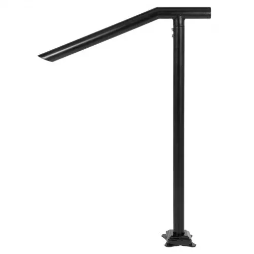 VEVOR Treppengeländer Stahl 102x71,3 cm Handlauf für 1 bis 3 Stufen Treppen Geländer 150 kg Traglast Eingangsgeländer formschön Handlauf Außen Rohrdicke 2 mm Schwarz Ideal für Outdoor-Garten Hinterhof – Bild 10