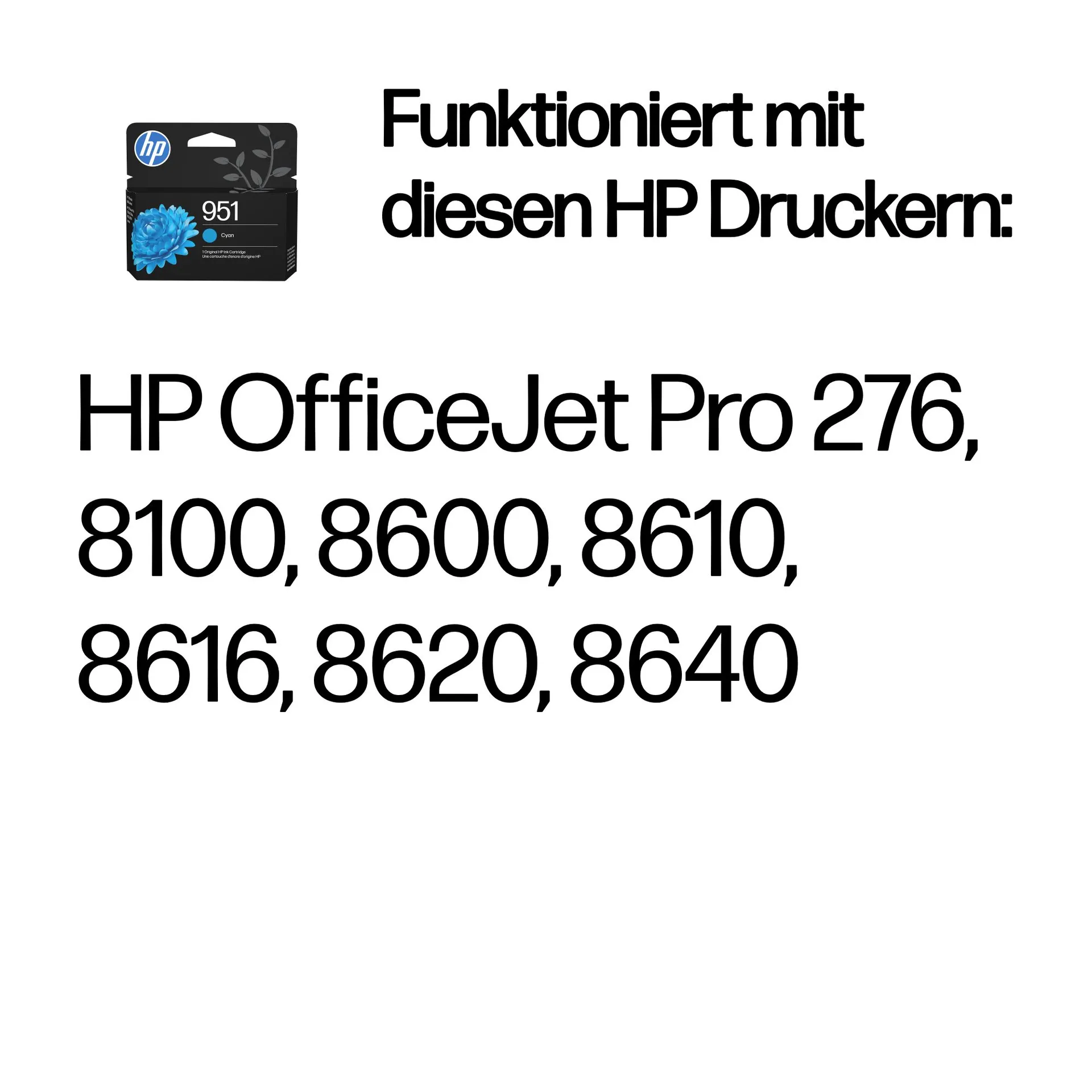 HP 951 Cyan Original Druckerpatrone HP 951 Cyan Original Druckerpatrone