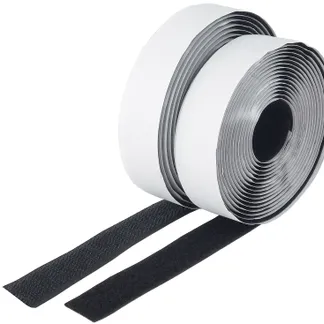 Klettband 3m auf Rolle, selbstklebend 2-lagig, 300x2cm, schwarz Klettband 3m auf Rolle, selbstklebend 2-lagig, 300x2cm, schwarz