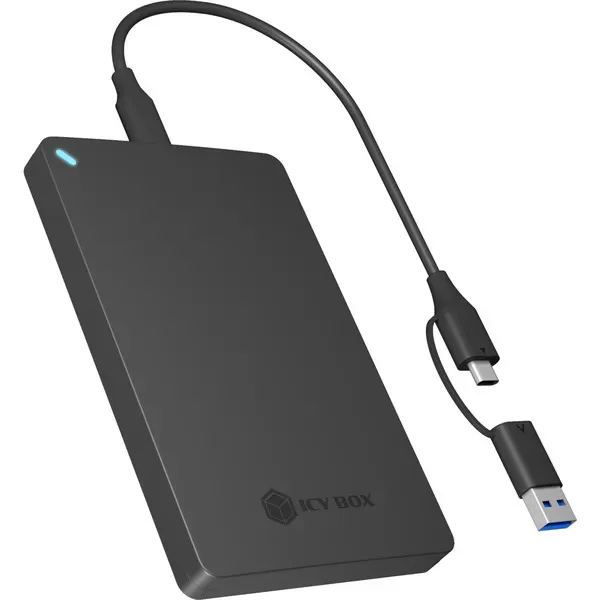 ICY BOX IB-201T-CU31, ext. 2.5″ SATA Gehäuse, USB 3.2 Gen 2 bis zu 10 Gbit/s, Werkzeuglos, Kunststoff, schwarz ICY BOX IB-201T-CU31, ext. 2.5″ SATA Gehäuse, USB 3.2 Gen 2 bis zu 10 Gbit/s, Werkzeuglos, Kunststoff, schwarz