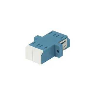 LWL-Kupplung,LC-Buchse/LC-Buchse, 9/125u Singlemode OS2, blau, duplex, PVC, Keramikhülse, mit Flansch, mit einseitiger Laserschutzklappe, Synergy 21 LWL-Kupplung,LC-Buchse/LC-Buchse, 9/125u Singlemode OS2, blau, duplex, PVC, Keramikhülse, mit Flansch, mit einseitiger Laserschutzklappe, Synergy 21