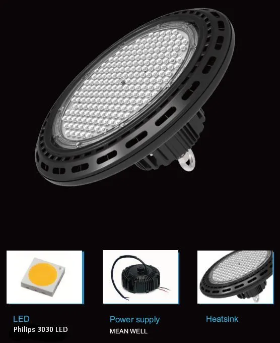 Synergy 21 LED Spot Pendelleuchte UFO 80W für Industrie/Lagerhallen nw 90° – Bild 5