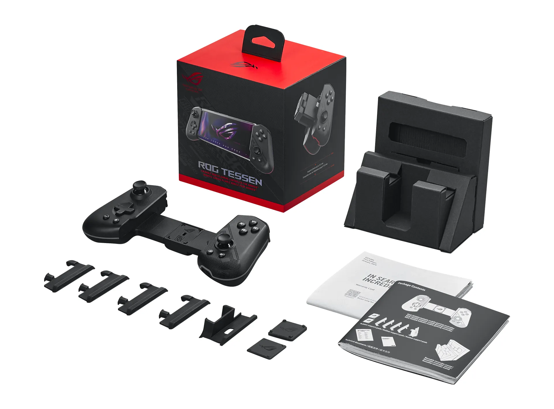 ASUS ROG Tessen Schwarz, Grau USB 3.2 Gen 1 (3.1 Gen 1) Gamepad Analog / Digital Android – Bild 2