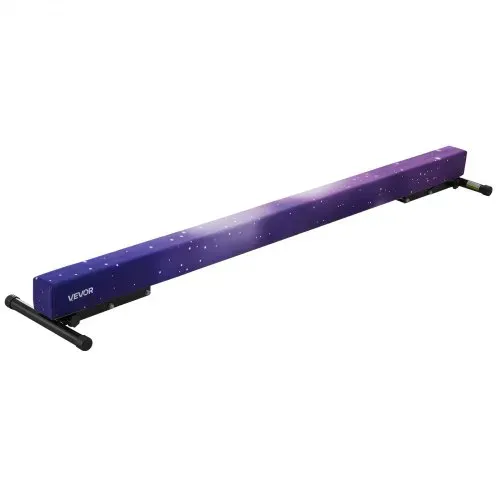 VEVOR Schwebebalken Gymnastik Kinder 241 cm Höhenverstellbar (5-stufig), 158,7 kg belastbarer Gymnastikbalken Turnbalken, Balance Balken Balancierbalken für Fitnessstudio, Galaxy – Bild 10