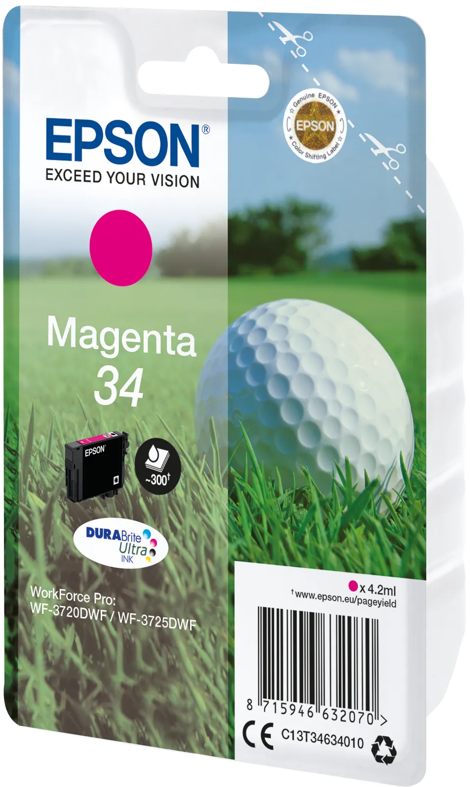 Epson Golf ball Singlepack Magenta 34 DURABrite Ultra Ink – Bild 2