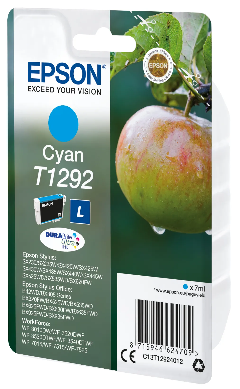 Epson Singlepack Cyan T1292 DURABrite Ultra Ink – Bild 2