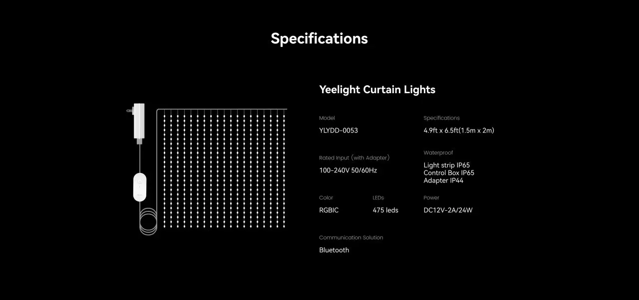 YEELIGHT Curtain Light Vorhangleuchte Bluetooth – Bild 5