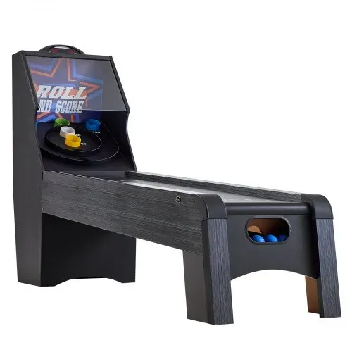 VEVOR 9 Fuß Roll und Score klassischer Arcade-Spieltisch, Indoor-Spielset mit elektronischer LED-Punkteanzeige, automatischer Ballrückgabe für Hausparty vier Bälle enthalten – Bild 9
