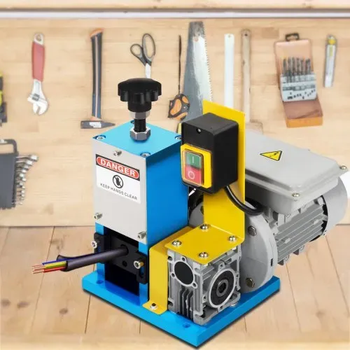 VEVOR Abisoliermaschine Elektrisch, 1,5-25 mm Kabelabisoliermaschine Elektrisch, 180 W Einphasig Kabelschälmaschine, HXSMS-025 Modell Kabelschäler mit Klinge und Handschuhen, Kabel Abisolierwerkzeug – Bild 7