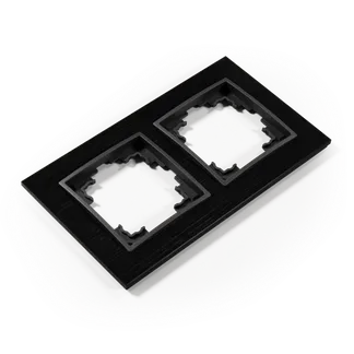 Rahmen McPower “Flair“, 2-fach, schwarzes Aluminium Rahmen McPower “Flair“, 2-fach, schwarzes Aluminium