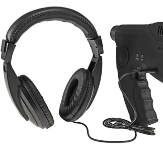 Parabol-Richtmikrofon „PRM-1“ mit Kopfhörer und Aufnahmefunktion Parabol-Richtmikrofon „PRM-1“ mit Kopfhörer und Aufnahmefunktion