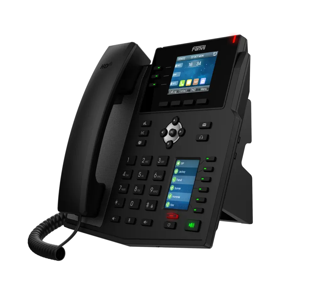 Fanvil X4U V2, Mid-range Business phone PoE, Gigabit / SIP / POE / Gigabit / USB-Port – Bild 5
