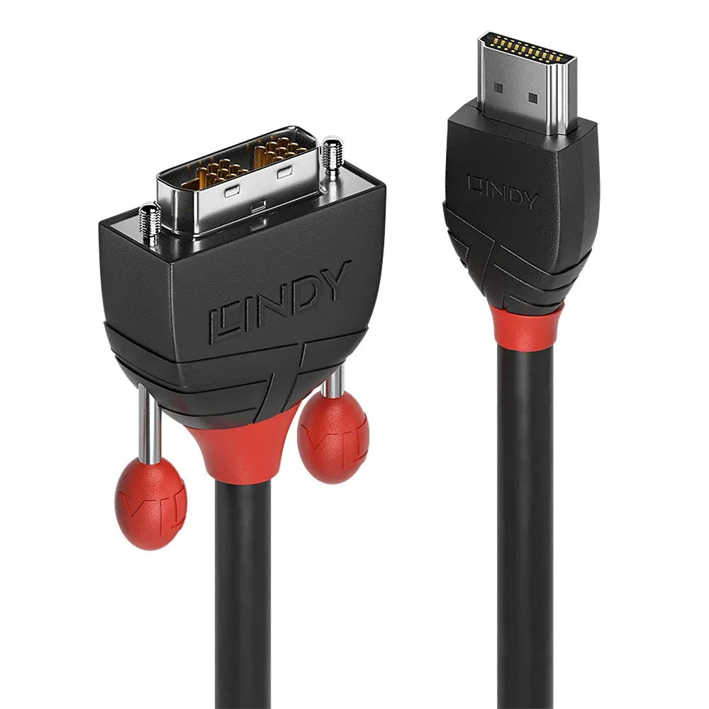 Lindy 36272 Videokabel-Adapter 2 m HDMI Typ A (Standard) DVI-D Schwarz Lindy 36272 Videokabel-Adapter 2 m HDMI Typ A (Standard) DVI-D Schwarz