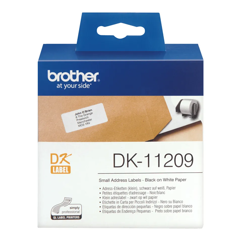 Brother DK-11209 Etiketten erstellendes Band Schwarz auf weiss – Bild 3