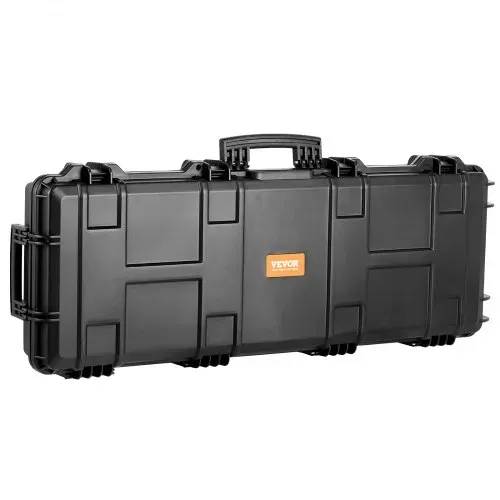 VEVOR Gewehr-Hartschalenkoffer mit 3 Schichten Vollständig Schützendem Schaumstoff, Abschließbarer Hartwaffenkoffer, Wasserdichter & Rollbarer Langwaffenkoffer, für 109 cm Gewehre oder Schrotflinten – Bild 9