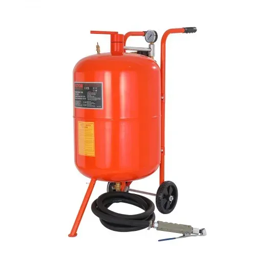 VEVOR Mobiles Sandstrahlgerät 75,7 L Sandstrahlanlage ca. 244 cm Arbeitsschlauch Sandstrahler 60–110 PSI Arbeitsdruck ideal zum Entfernen von Rost, Farbe, Flecken und das Polieren großer Flächen – Bild 9