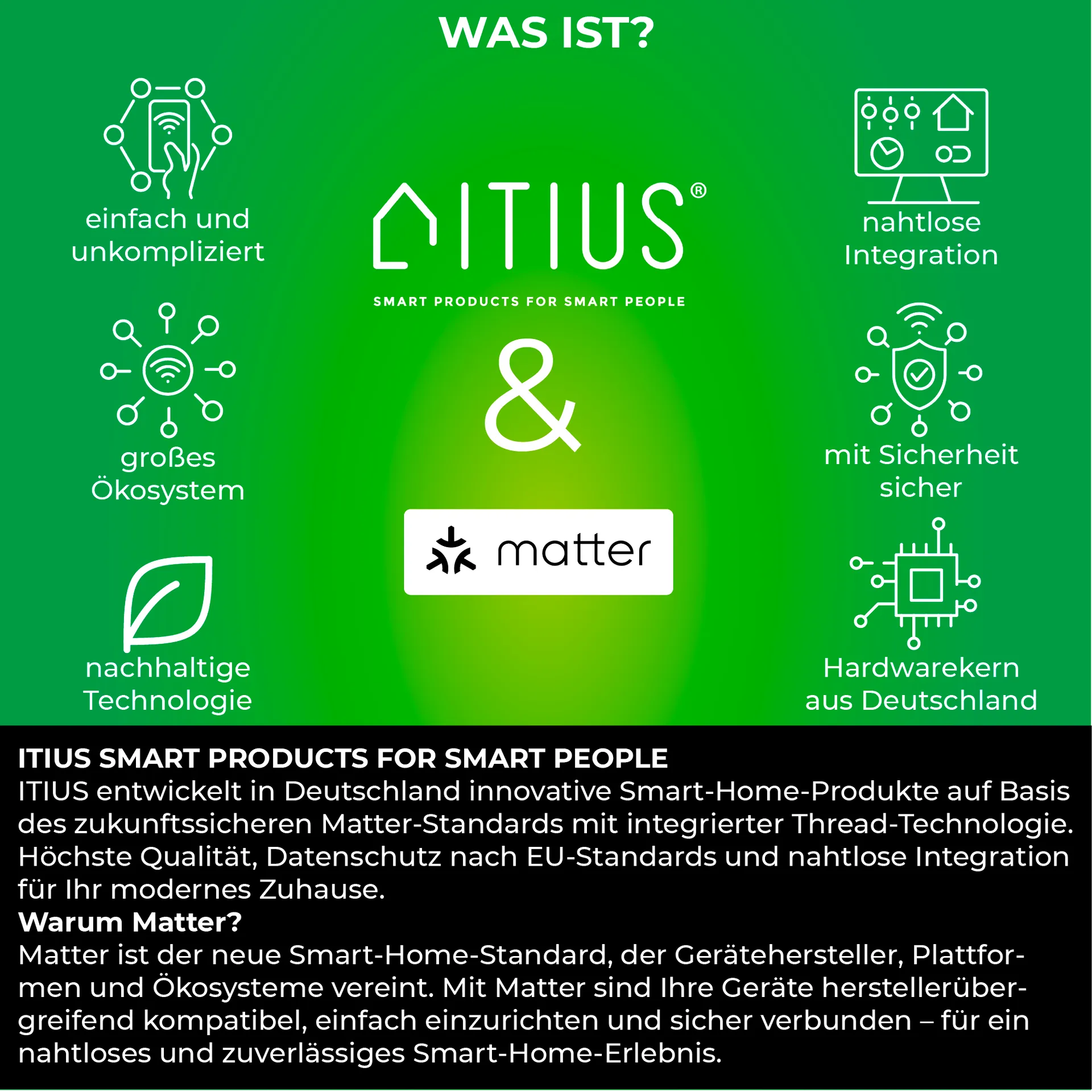 LED-Glühbirne ITIUS, E27, 900lm, RGB + CCT, matter über Thread – Bild 3