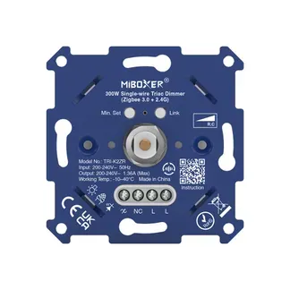 MiBoxer TRI-K2ZR Triac Dimmer Zigbee 3.0 + 2,4 GHz ohne Neutralleiter MiBoxer TRI-K2ZR Triac Dimmer Zigbee 3.0 + 2,4 GHz ohne Neutralleiter