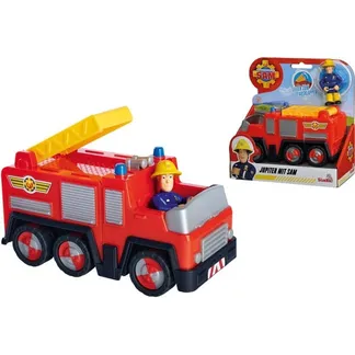 Feuerwehrmann Sam Jupiter mit Sam Figur, Spielfahrzeug Feuerwehrmann Sam Jupiter mit Sam Figur, Spielfahrzeug