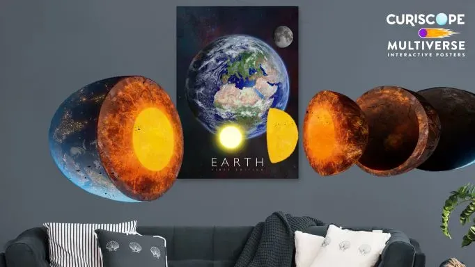Curiscope MINT Augmented Reality Poster "Erde - Europa-Afrika" / "Earth" – Bild 5