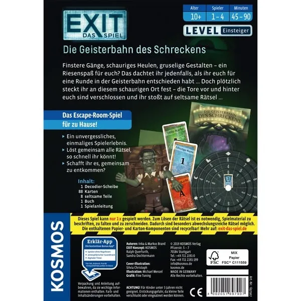 Kosmos EXIT - Das Spiel: Die Geisterbahn des Schreckens – Bild 2