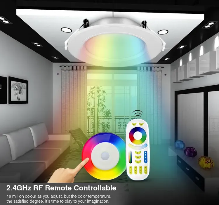 MiBoxer FUT068ZR LED Panel Rund 6W RGB-WW (RGB-CCT) mit Zigbee 3.0 und 2,4G – Bild 8