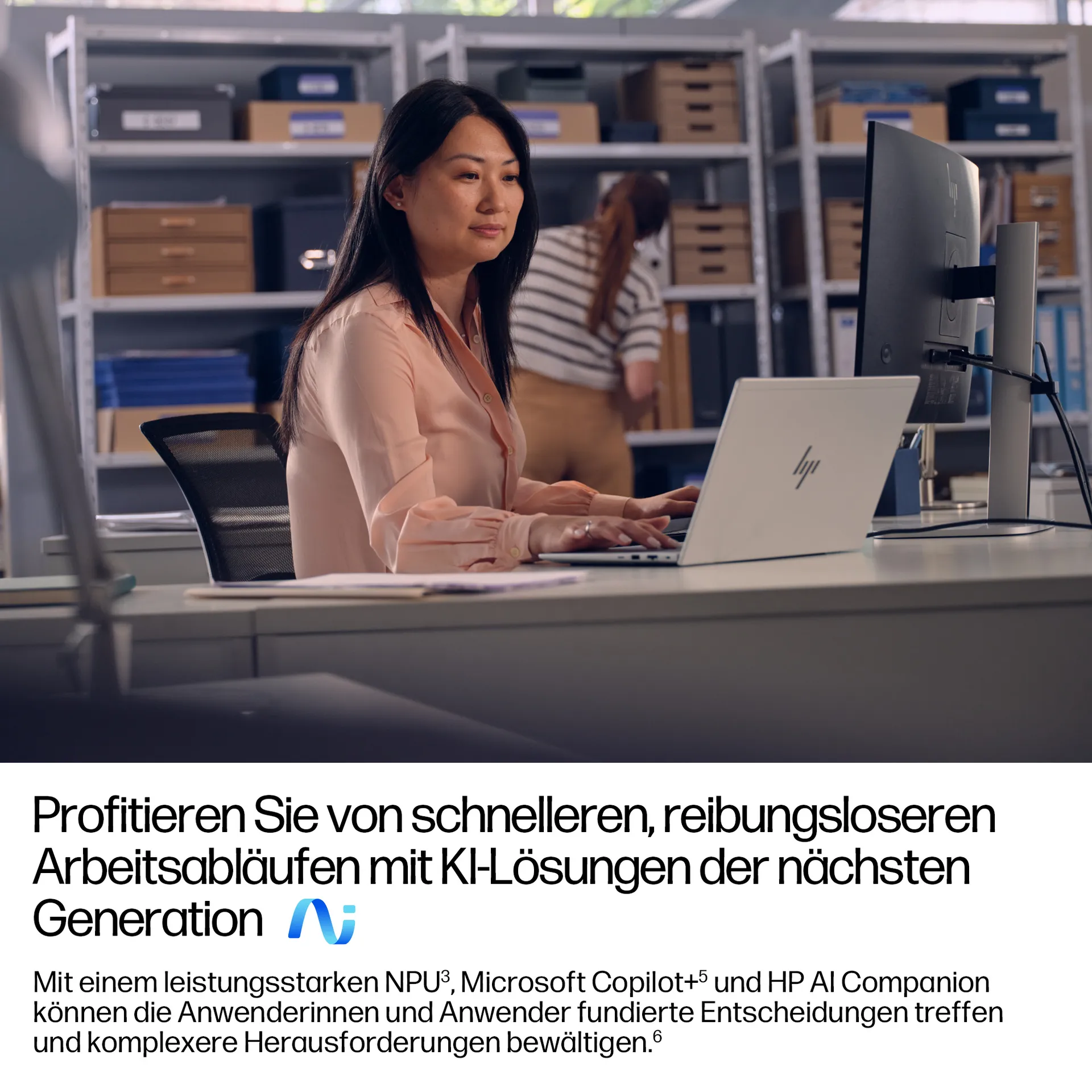 HP EliteBook 6 G1a Next Gen AI PC Copilot+ PC AMD Ryzen AI 7 350 Laptop 35,6 cm (14") WUXGA 32 GB DDR5-SDRAM 1 TB SSD Wi-Fi 7 (802.11be) Windows 11 Pro Silber – Bild 7