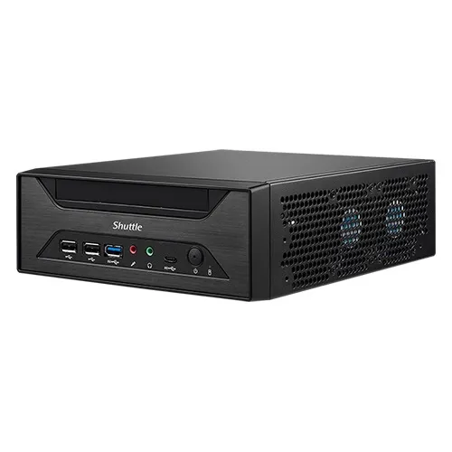 Shuttle XPC slim Barebone XH610 - S1700, Intel H610, 1xDP, 1xHDMI, 1x VGA, 2x COM (RS232), 2x LAN (2.5G and 1G), 1x slim 5.25", 2x 3.5", 2x M.2, 24/7 Dauerbetrieb – Bild 3