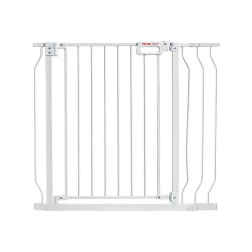 VEVOR Türschutzgitter, Absperrgitter Treppengitter, 749–990 mm Breitenbereich Kindergitter, Haustiergitter, Treppenschutzgitter, Beidseitig Schwenkbare Gitter 762 mm Höhe, Weiße Babygitter ohne Bohren – Bild 10