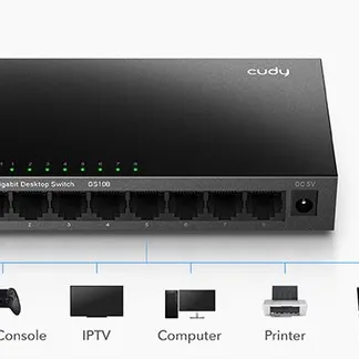 Cudy 8-Port Gigabit Metal Switch, GS108 Cudy 8-Port Gigabit Metal Switch, GS108
