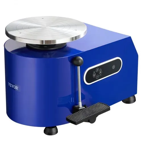 VEVOR Töpferscheibe Keramik Rad Maschine 450 W, Elektrische Töpferscheibe Maschine 28 cm 300 U/min Töpferscheibenmaschine, mit Pedal & Schürze Formmaschine, Geeignet für Anfänger, Enthusiasten – Bild 9