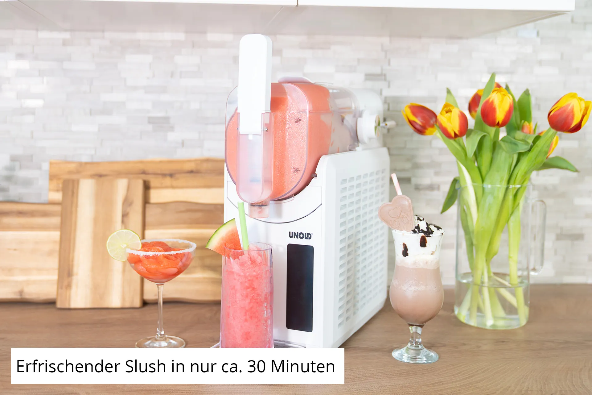 Unold Slush-Eismaschine Susi 48940 Kompressor Eismaschine 2 l 220 W Weiß – Bild 2