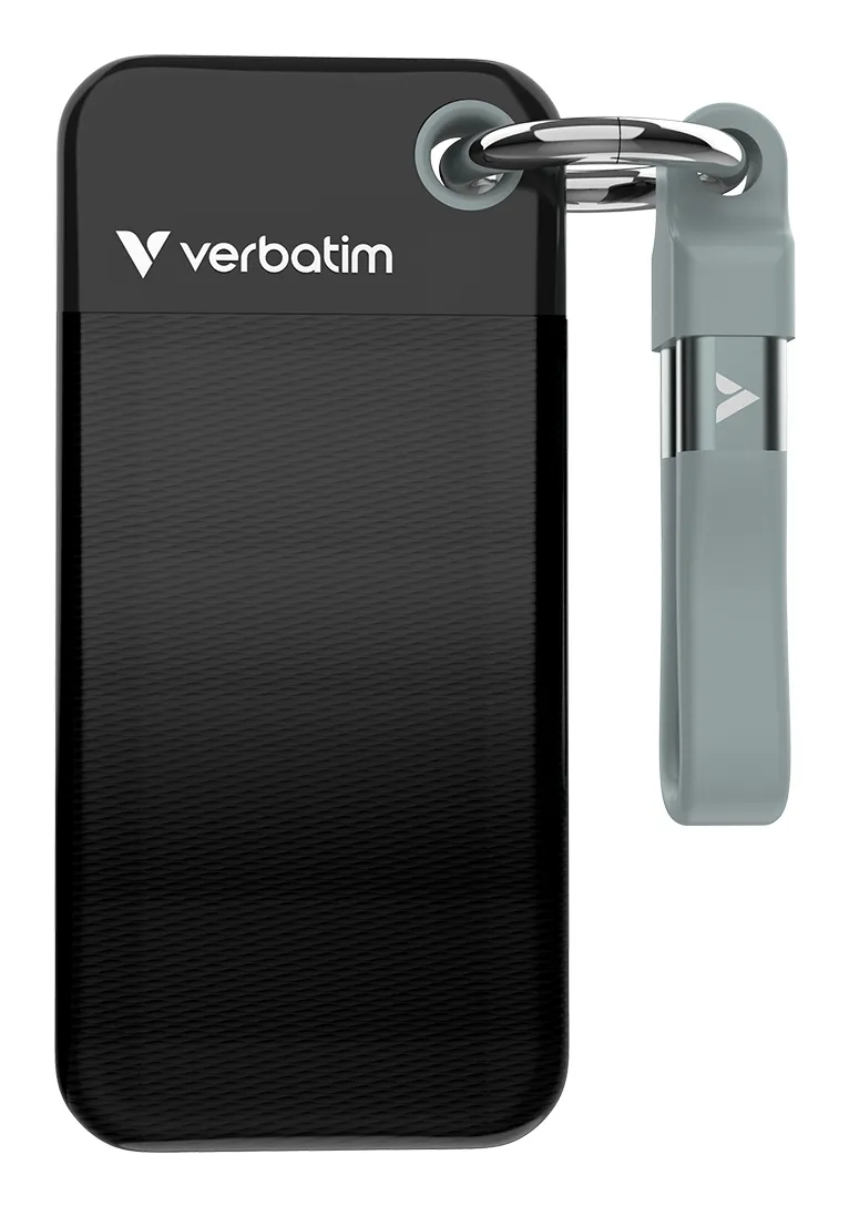 Verbatim Pocket SSD 1 TB USB Typ-C 3.2 Gen 2 (3.1 Gen 2) Schwarz, Grau Verbatim Pocket SSD 1 TB USB Typ-C 3.2 Gen 2 (3.1 Gen 2) Schwarz, Grau
