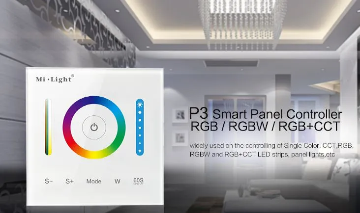 MiBoxer P3 LED Fernbedienung Smart Panel Controller(RGB/RGB-W/RGB+CCT) MiBoxer P3 LED Fernbedienung Smart Panel Controller(RGB/RGB-W/RGB+CCT)