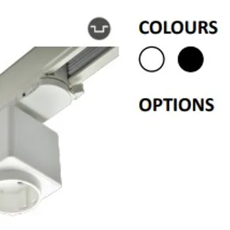 Powergear 3PH SCHUKO ADAPTER, Schwarz Powergear 3PH SCHUKO ADAPTER, Schwarz