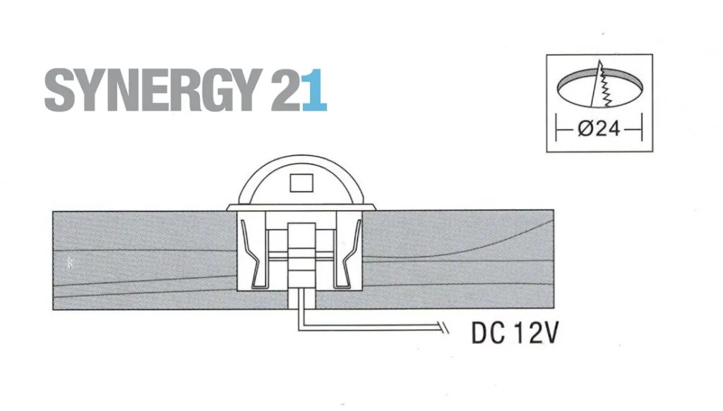Synergy 21 LED Bodeneinbaustrahler ARGOS rund minimax IP65 cw 90° – Bild 3