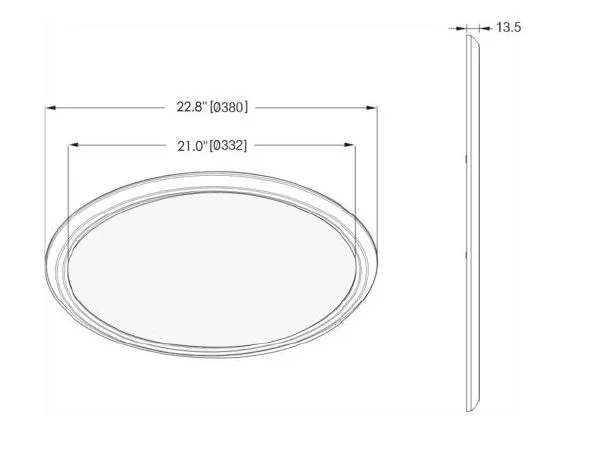 Synergy 21 LED light panel R400 warmweiß rund – Bild 7