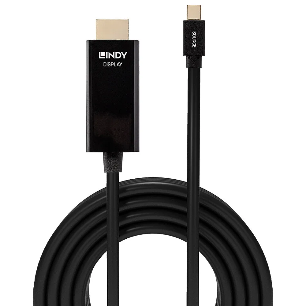 Lindy 36927 Videokabel-Adapter DisplayPort HDMI Typ A (Standard) Schwarz – Bild 2