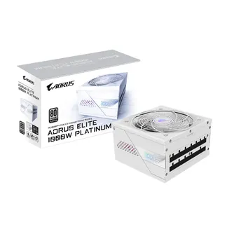 GIGABYTE AORUS ELITE P1000W ICE Netzteil – PCIe 5.0, 80 PLUS Platinum, Vollmodulares Design, 120mm Lüfter, ATX 3.0-kompatibel, EU-Stecker GIGABYTE AORUS ELITE P1000W ICE Netzteil – PCIe 5.0, 80 PLUS Platinum, Vollmodulares Design, 120mm Lüfter, ATX 3.0-kompatibel, EU-Stecker
