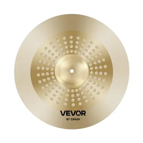 VEVOR Beckenset 4-teilig 254mm Splash 355mm HiHat 400mm Crash 505mm Ridebecken (10 14 16 20 Inches) – Bild 8