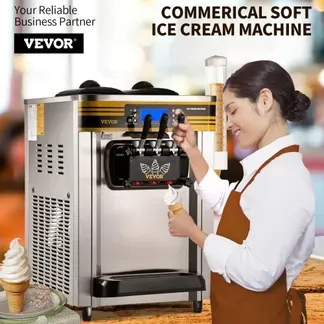 VEVOR Kommerzielle Softeismaschine 2350 W Arbeitsplatte Softeismaschine 22-30 L/Std.Softeismaschine Desktop, Softeismaschine 3 Geschmack mit LCD-Display Eiscrememaschine Speiseeismaschine VEVOR Kommerzielle Softeismaschine 2350 W Arbeitsplatte Softeismaschine 22-30 L/Std.Softeismaschine Desktop, Softeismaschine 3 Geschmack mit LCD-Display Eiscrememaschine Speiseeismaschine