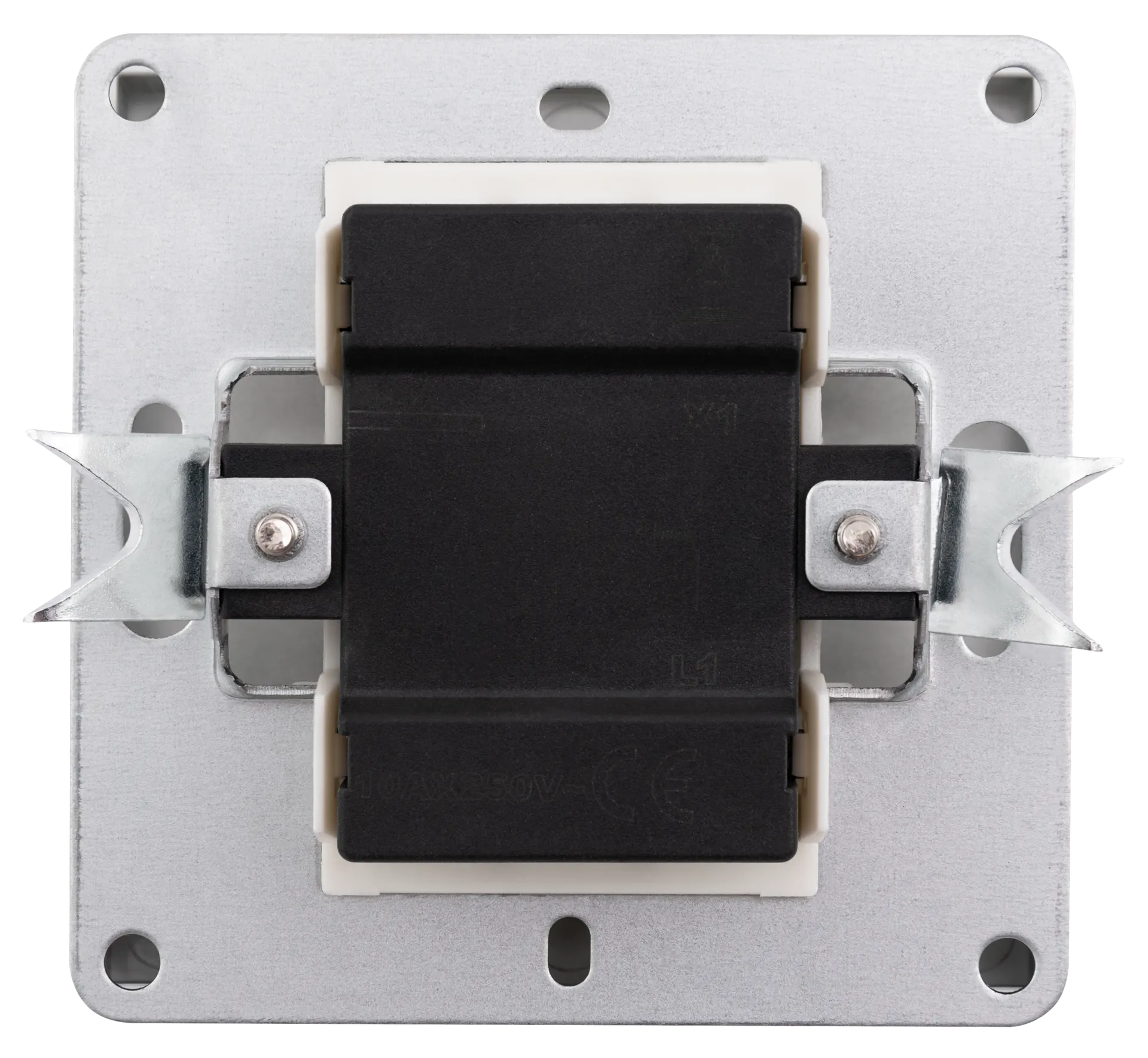 Taster McPower ''Shallow'' 250V~/10A, UP, Steckanschluss, anthrazit – Bild 2