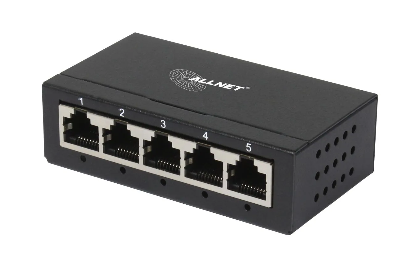 ALLNET Switch unmanaged Layer2 5 Port • 5x 1GbE • Lüfterlos • ALL-SG8005 ALLNET Switch unmanaged Layer2 5 Port • 5x 1GbE • Lüfterlos • ALL-SG8005