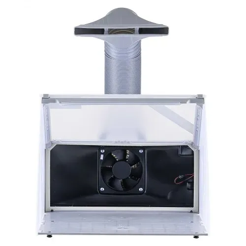 VEVOR Airbrush Spritzkabine, Airbrush-Farbspritzkabinen-Set 4 m³/min, mit LED-Leuchten, Abluftventilator und Abluft-Verlängerungsschlauch, zum Bemalen von Modellen, Kunst, Handwerk, Modellkuchen – Bild 10