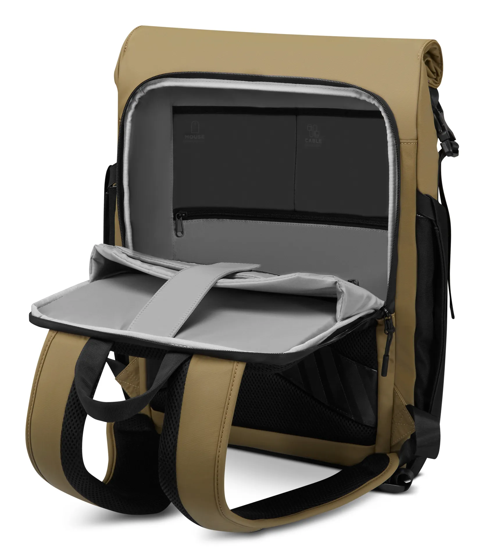 Lenovo GX41U39298 Laptoptasche 40,6 cm (16") Rucksack Schwarz, Gelb – Bild 3