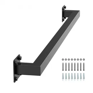 VEVOR Treppenhandlauf, 91 cm schwarzer Wandhandlauf aus Eisen für den Innenbereich, Treppengeländer 113 kg Tragkraft, Industrieller Geländerhandlauf für Stufen, Vierkantrohr für Loft-Veranda-Deck VEVOR Treppenhandlauf, 91 cm schwarzer Wandhandlauf aus Eisen für den Innenbereich, Treppengeländer 113 kg Tragkraft, Industrieller Geländerhandlauf für Stufen, Vierkantrohr für Loft-Veranda-Deck
