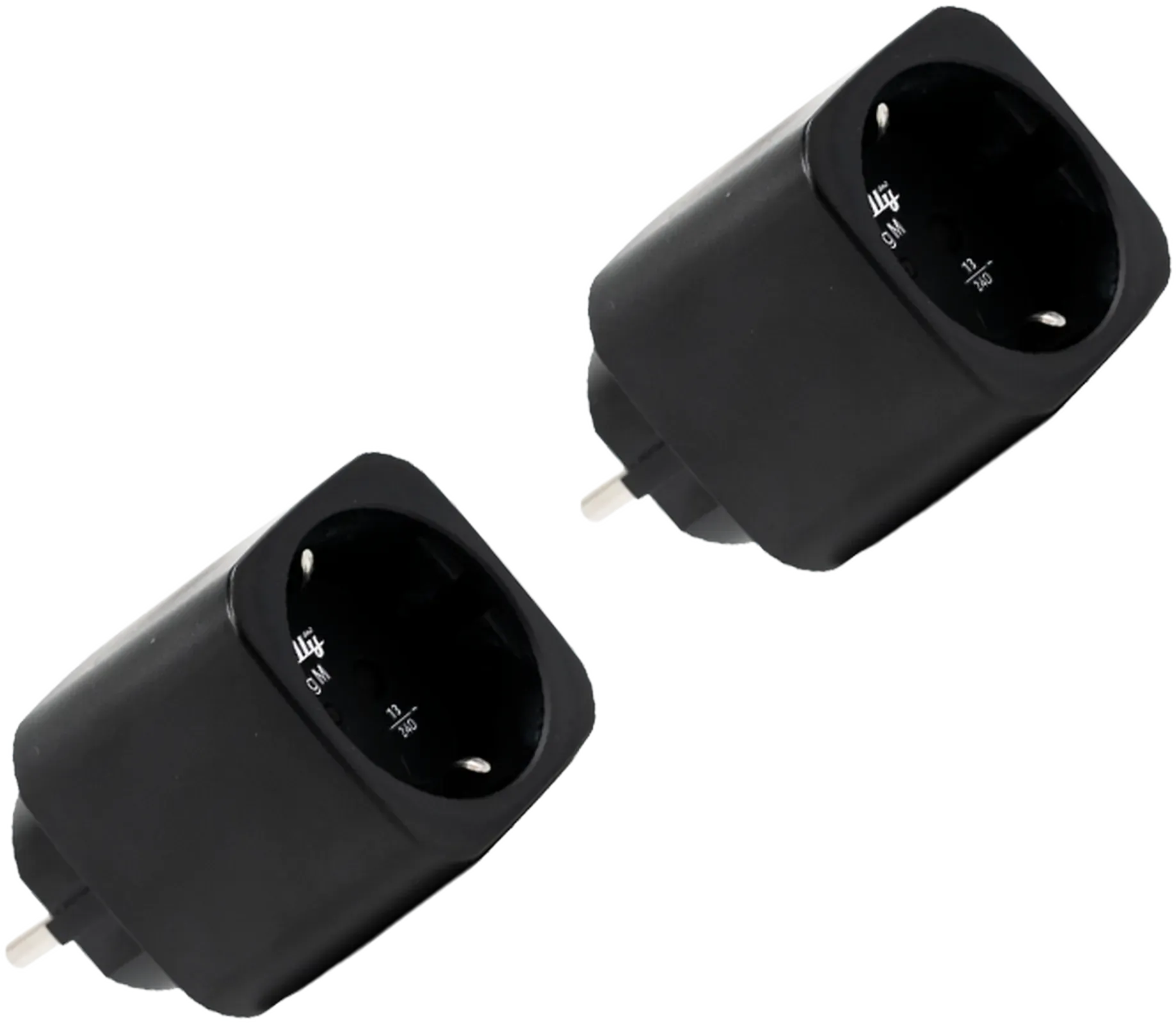 Shelly · Plug & Play „Plug M Gen3 Black“ · 2er Set · Smarter Zwischenstecker · 13A · Messfunktion · WLAN · BT · schwarz Shelly · Plug & Play „Plug M Gen3 Black“ · 2er Set · Smarter Zwischenstecker · 13A · Messfunktion · WLAN · BT · schwarz